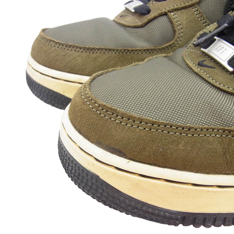 NIKE ナイキ DH3064-300 × UNDEFEATED アンディフィーテッド Air Force 1 Low Olive AF1 エアフォース ロー オリーブ スニーカー カーキ系 28cm【中古】