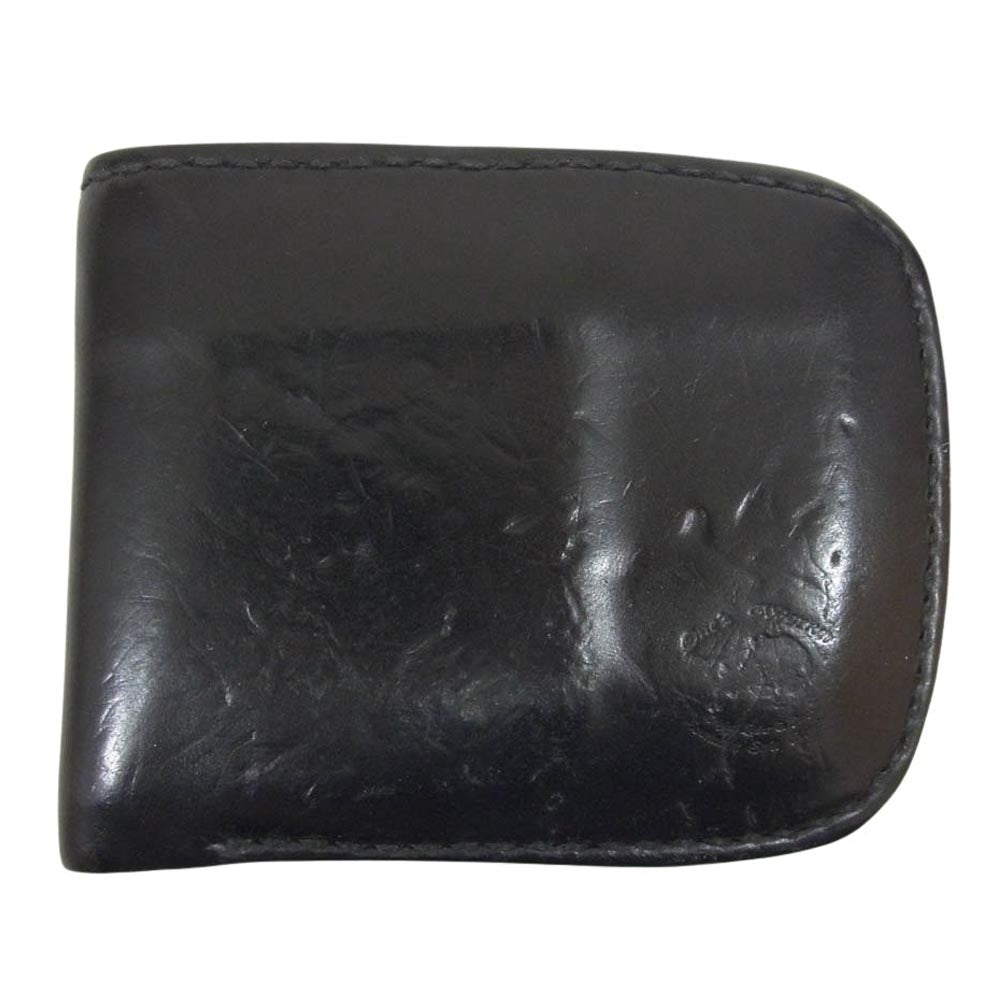 ワンズワーカー Half Wallet ハーフ ウォレット 二つ折り 財布 ブラック系【中古】