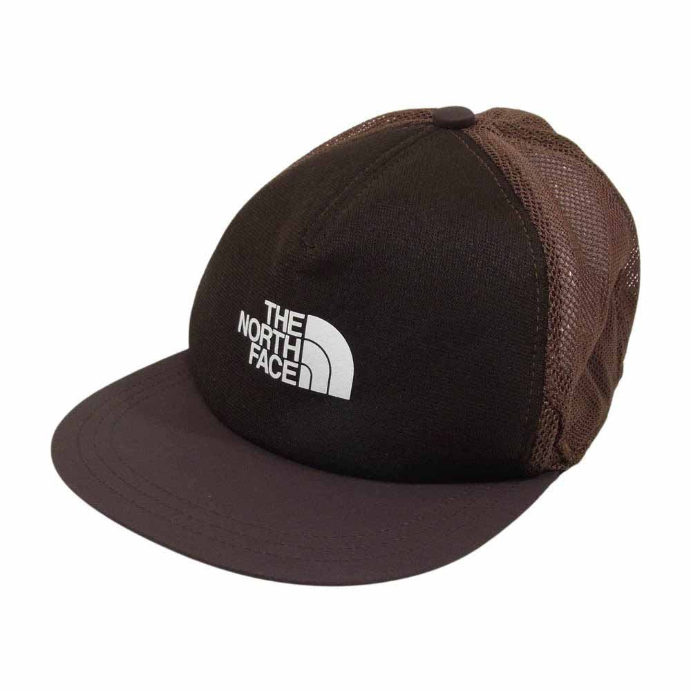 THE NORTH FACE ノースフェイス NN02279 RUN ALL MESH CAP ランオール メッシュ キャップ 帽子 ブラウン系 L【中古】