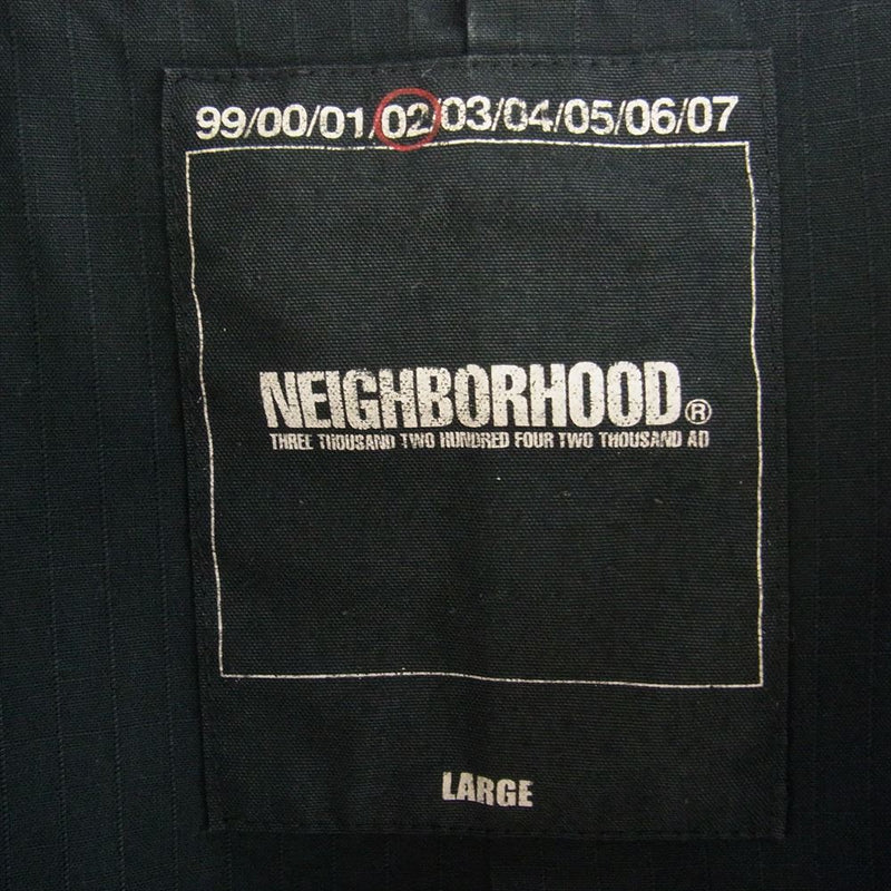 NEIGHBORHOOD ネイバーフッド 02SS コットン ダブル ライダース ジャケット ブラック L ブラック系 L【中古】