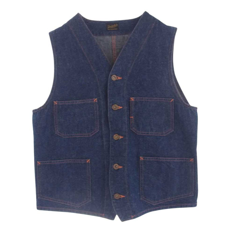 TENDERLOIN テンダーロイン T-ENGINEER VEST エンジニア デニム ベスト インディゴ インディゴブルー系 S【中古】