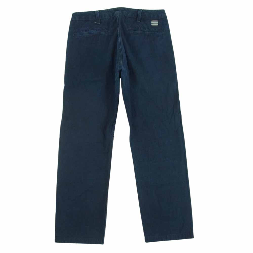 MOMOTARO JEANS 桃太郎ジーンズ インディゴ チノ トラウザー パンツ コットン 日本製 インディゴブルー系 W30【中古】