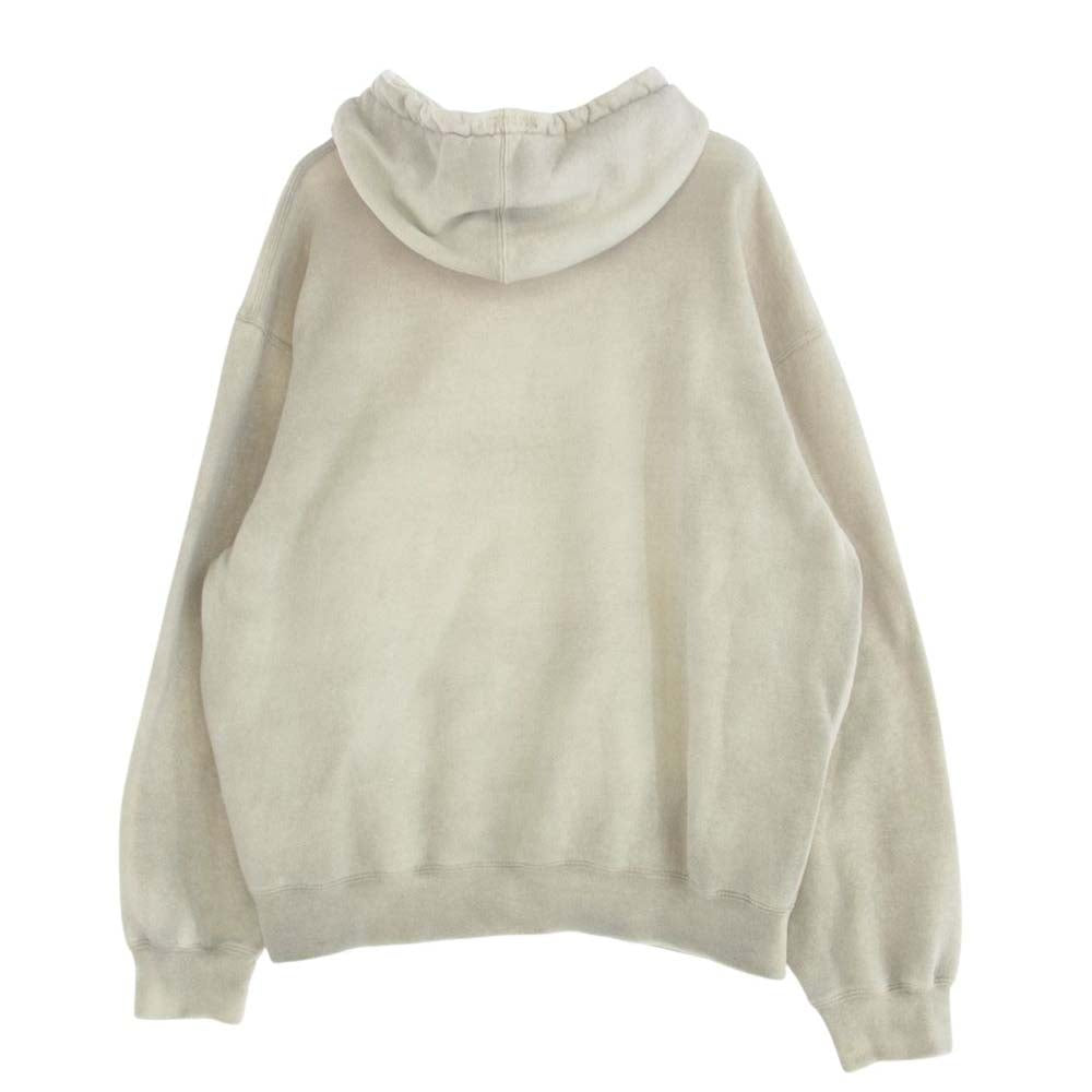 Supreme シュプリーム 23SS Overdyed S Logo Hooded Sweatshirt オーバーダイ エス ロゴ フーディー スウェット パーカー XL オフホワイト系 XL【中古】