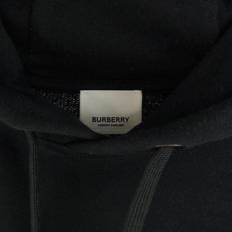 BURBERRY バーバリー 8009509 国内正規品 LEXSTONE LOGO HOODIE ロゴ パーカー ブラック XL ブラック系 XL【中古】