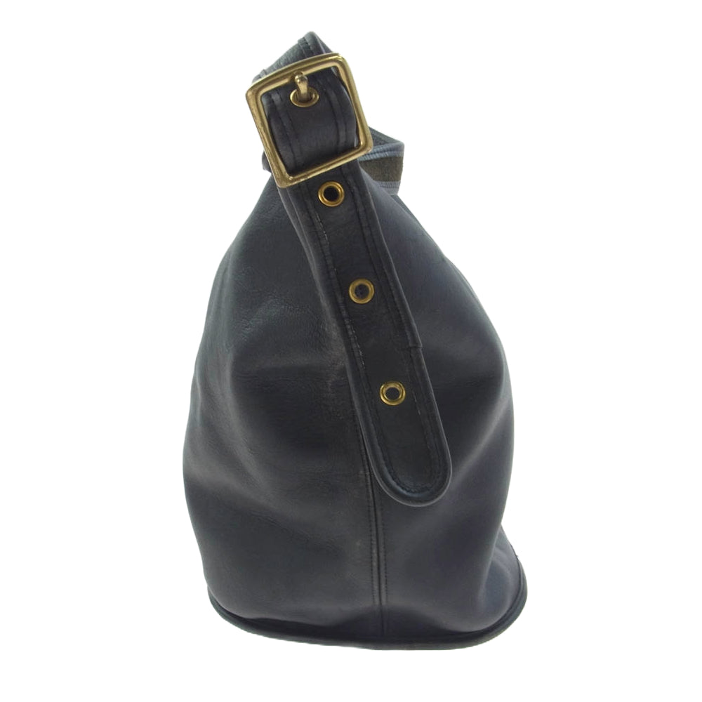 COACH コーチ 9085 OLD オールド ワンショルダー レザー ショルダー バッグ ブラック系【中古】