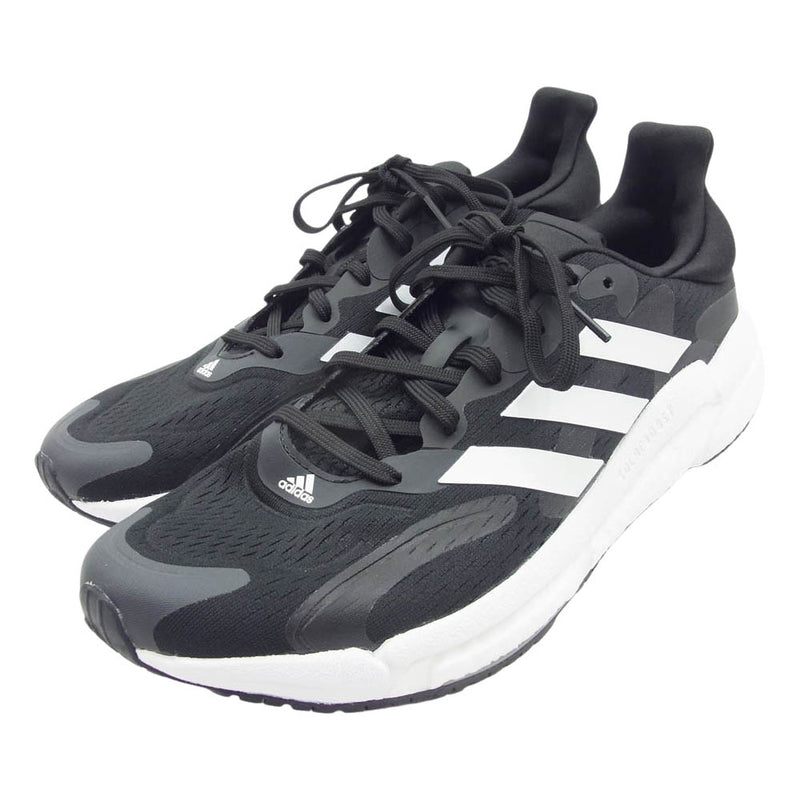 adidas アディダス GX3038 Solar Boost 4 Black White ソーラーブースト ランニングシューズ スニーカー ブラック系 27.5cm【新古品】【未使用】【中古】