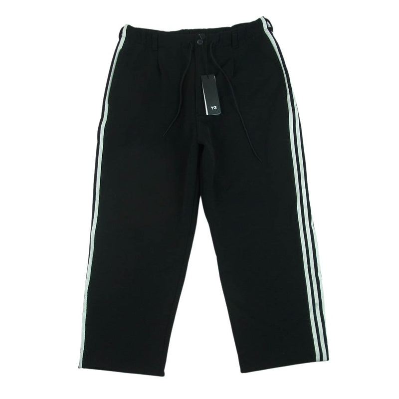 Y-3 Yohji Yamamoto ワイスリー ヨウジヤマモト 24SS IZ3120 3-STRIPES STRAIGHT TRACK PANTS スリーストライプス ストレート トラック パンツ ジャージ ブラック系 M【新古品】【未使用】【中古】