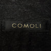 COMOLI コモリ 19AW Q03-02004 ウール シルク プルオーバー ロングスリーブ 長袖 シャツ ブラック系 1【中古】