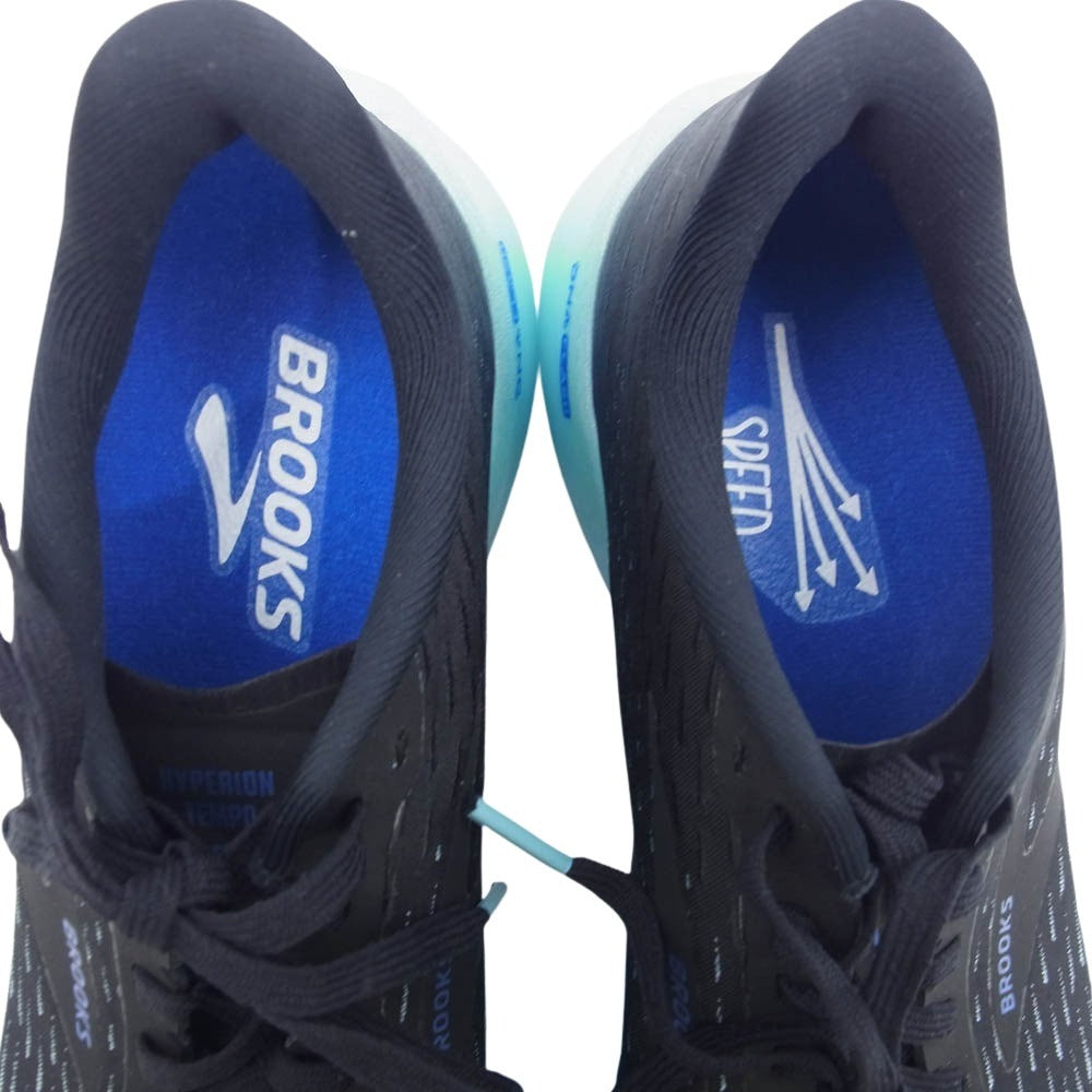 ブルックス HyperionTempo ハイペリオンテンポ スニーカー ランニングシューズ ブラック系 26cm【中古】
