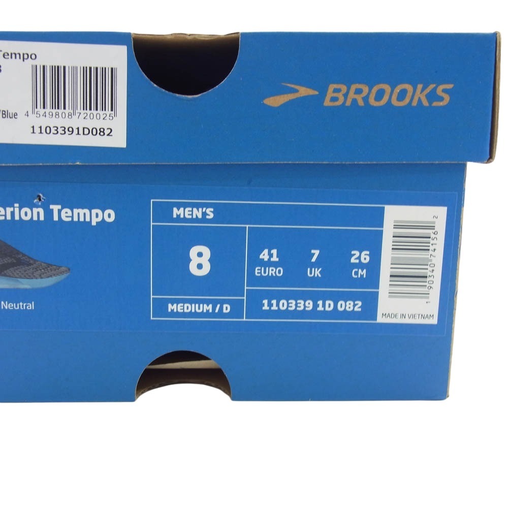 ブルックス HyperionTempo ハイペリオンテンポ スニーカー ランニングシューズ ブラック系 26cm【中古】