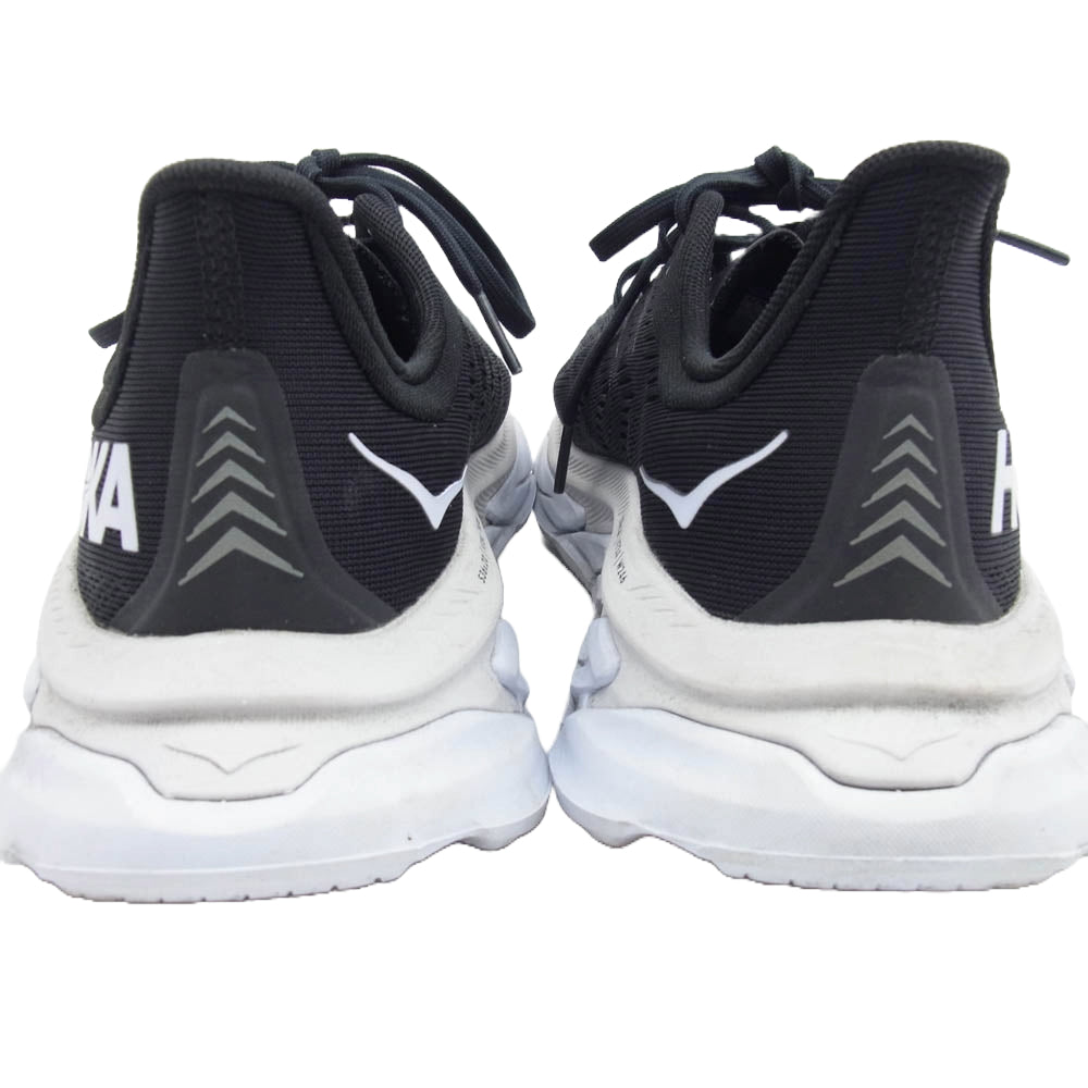 HOKA ONE ONE ホカ オネオネ 1110510-bwht CLIFTON EDGE クリフトン エッジ ローカット スニーカー ブラック系 25.5cm【中古】