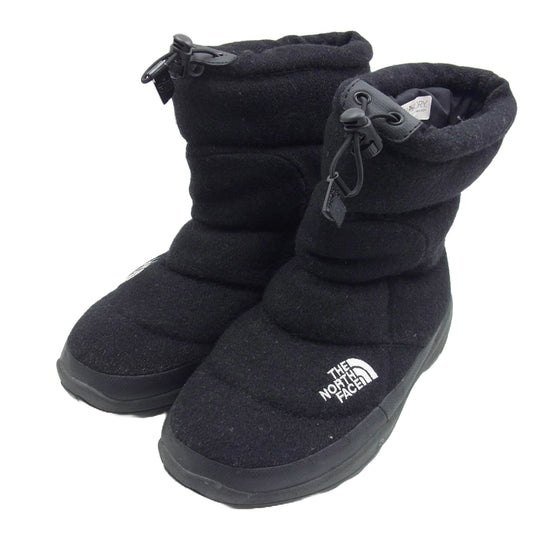 THE NORTH FACE ノースフェイス NF51485 Nuptse Bootie Wool ヌプシ ウール ブーツ ブラック系 25cm【中古】