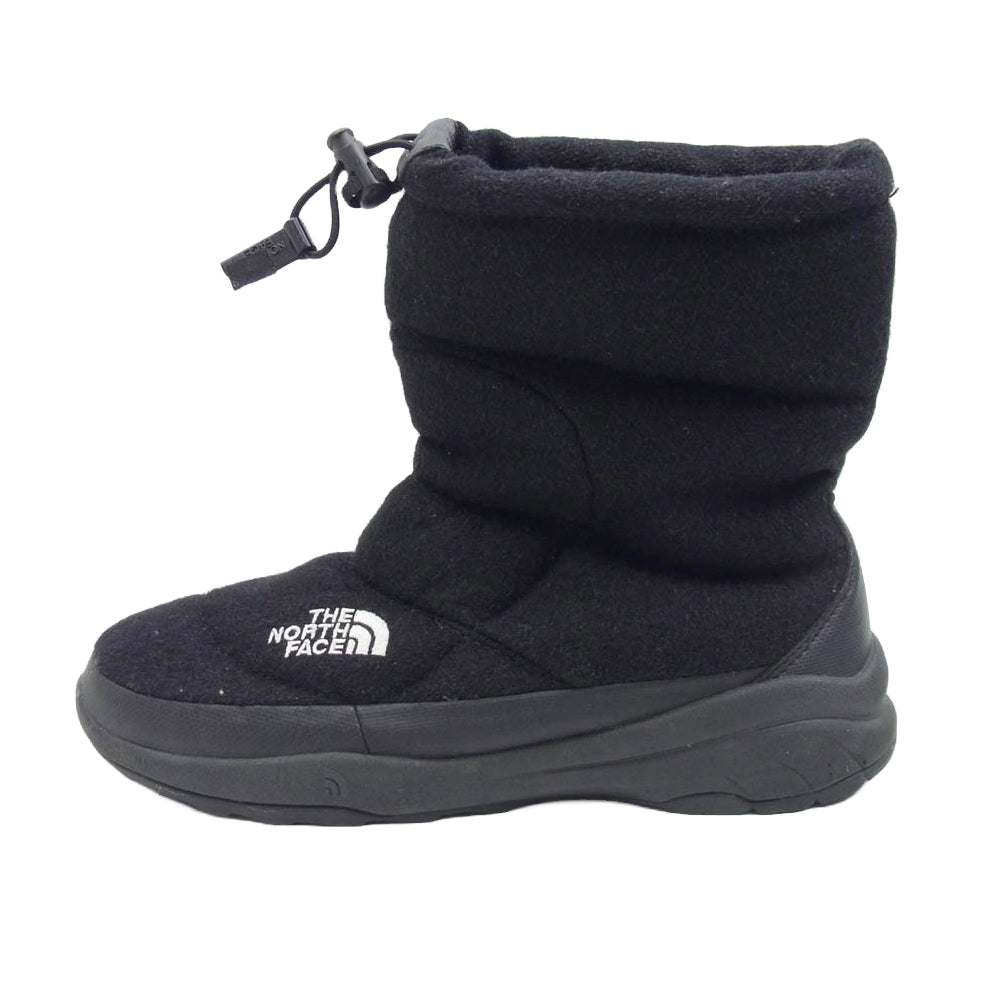 THE NORTH FACE ノースフェイス NF51485 Nuptse Bootie Wool ヌプシ ウール ブーツ ブラック系 25cm【中古】