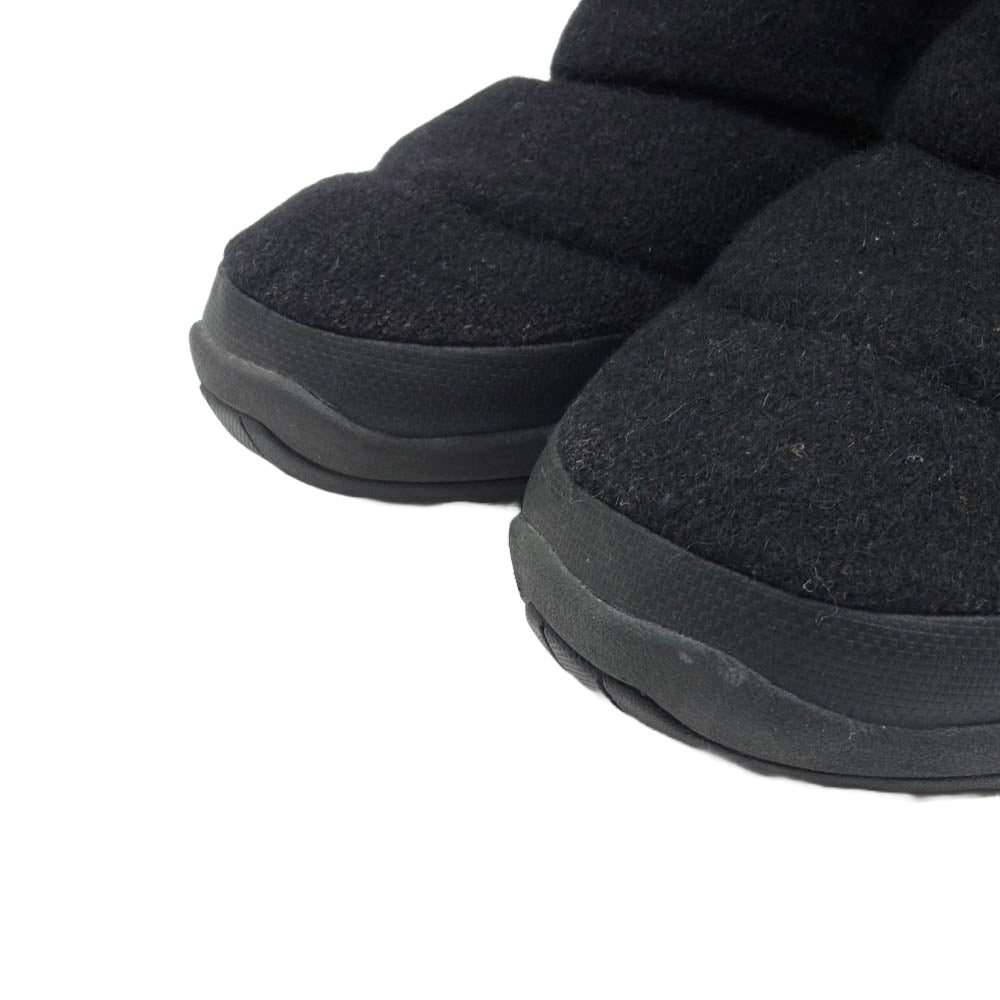 THE NORTH FACE ノースフェイス NF51485 Nuptse Bootie Wool ヌプシ ウール ブーツ ブラック系 25cm【中古】