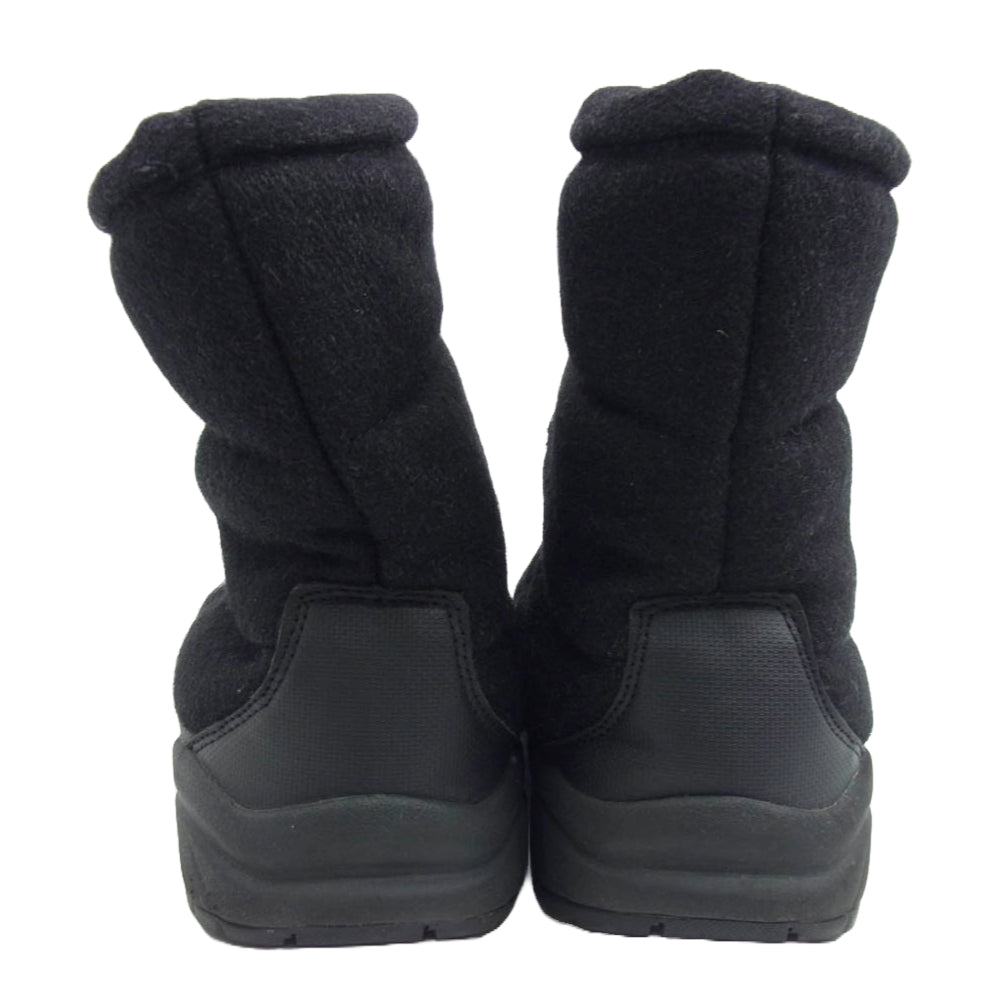 THE NORTH FACE ノースフェイス NF51485 Nuptse Bootie Wool ヌプシ ウール ブーツ ブラック系 25cm【中古】