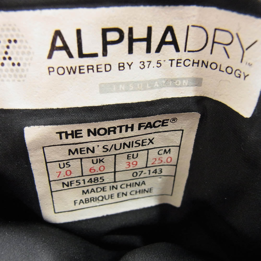 THE NORTH FACE ノースフェイス NF51485 Nuptse Bootie Wool ヌプシ ウール ブーツ ブラック系 25cm【中古】