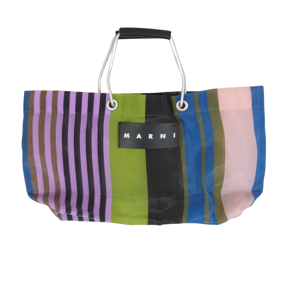 MARNI マルニ FLOWER CAF? フラワー カフェ  トート バッグ ハンド バッグ マルチカラー系【中古】