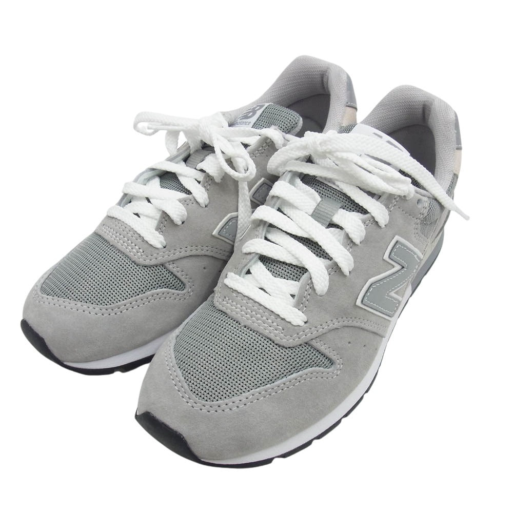 NEW BALANCE ニューバランス CM996GR2 996 スエード切替 スニーカー グレー系 24.5cm【極上美品】【中古】