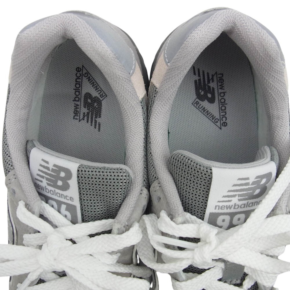 NEW BALANCE ニューバランス CM996GR2 996 スエード切替 スニーカー グレー系 24.5cm【極上美品】【中古】