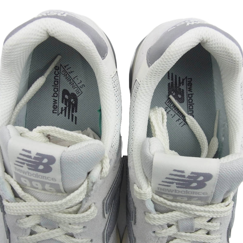 NEW BALANCE ニューバランス CM996UH2 996 スエード切替 スニーカー グレー系 24.5cm【極上美品】【中古】