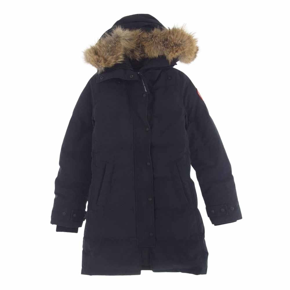 CANADA GOOSE カナダグース 2302JL サザビーリーグタグ 国内正規品 MACKENZIE マッケンジー ファーフード付き ダウン コート ジャケット ネイビー系 S【中古】