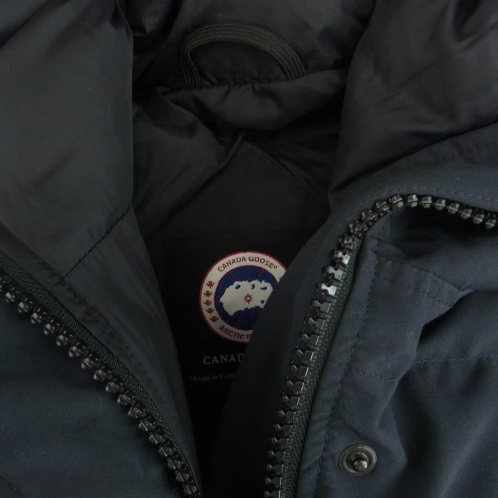 CANADA GOOSE カナダグース 2302JL サザビーリーグタグ 国内正規品 MACKENZIE マッケンジー ファーフード付き ダウン コート ジャケット ネイビー系 S【中古】