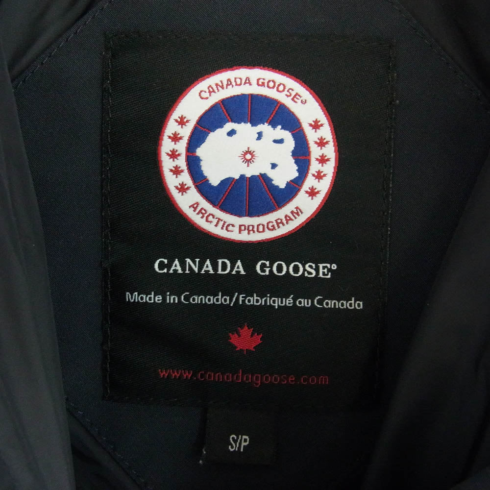 CANADA GOOSE カナダグース 2302JL サザビーリーグタグ 国内正規品 MACKENZIE マッケンジー ファーフード付き ダウン コート ジャケット ネイビー系 S【中古】