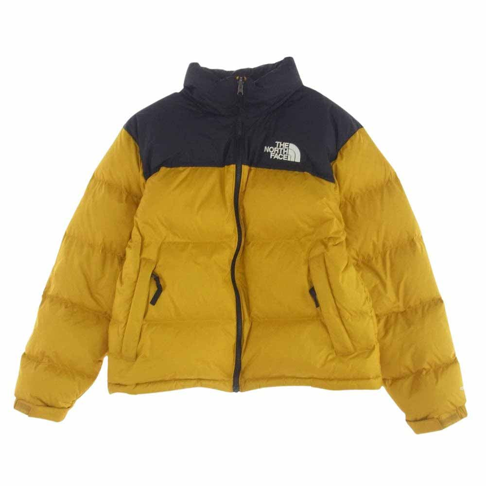 THE NORTH FACE ノースフェイス 843098 US規格 1996 RETRO NUPTSE JACKET レトロ ヌプシジャケット ダウンジャケット イエロー系 M【中古】