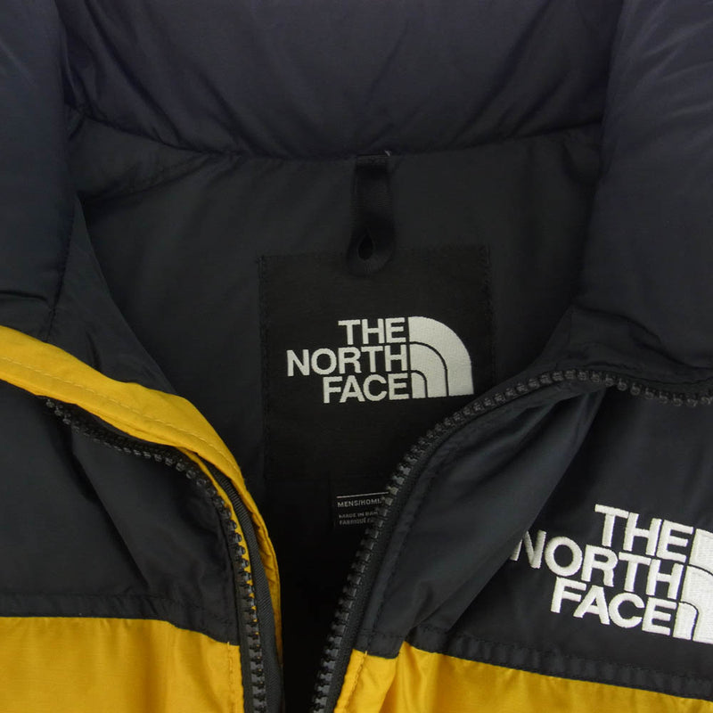 THE NORTH FACE ノースフェイス 843098 US規格 1996 RETRO NUPTSE JACKET レトロ ヌプシジャケット ダウンジャケット イエロー系 M【中古】