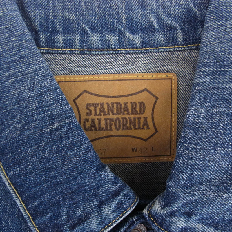 STANDARD CALIFORNIA スタンダードカリフォルニア SD Denim Jacket S957 Vintage Wash ヴィンテージウォッシュ デニム ジャケット インディゴブルー系 W42【中古】