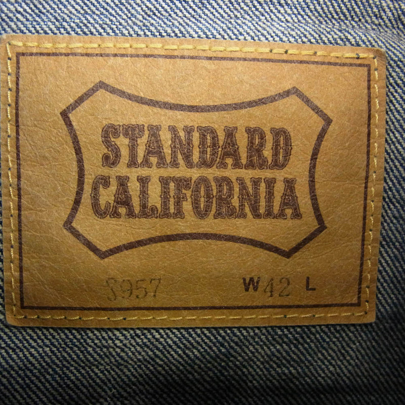 STANDARD CALIFORNIA スタンダードカリフォルニア SD Denim Jacket S957 Vintage Wash ヴィンテージウォッシュ デニム ジャケット インディゴブルー系 W42【中古】