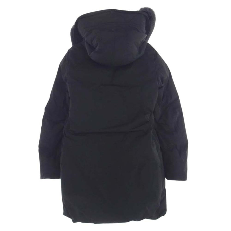 WOOLRICH ウールリッチ 18AW WWCPS2725D IENA別注 イエナ 襟ファー ロング ダウン ジャケット ブラック系 XS【中古】