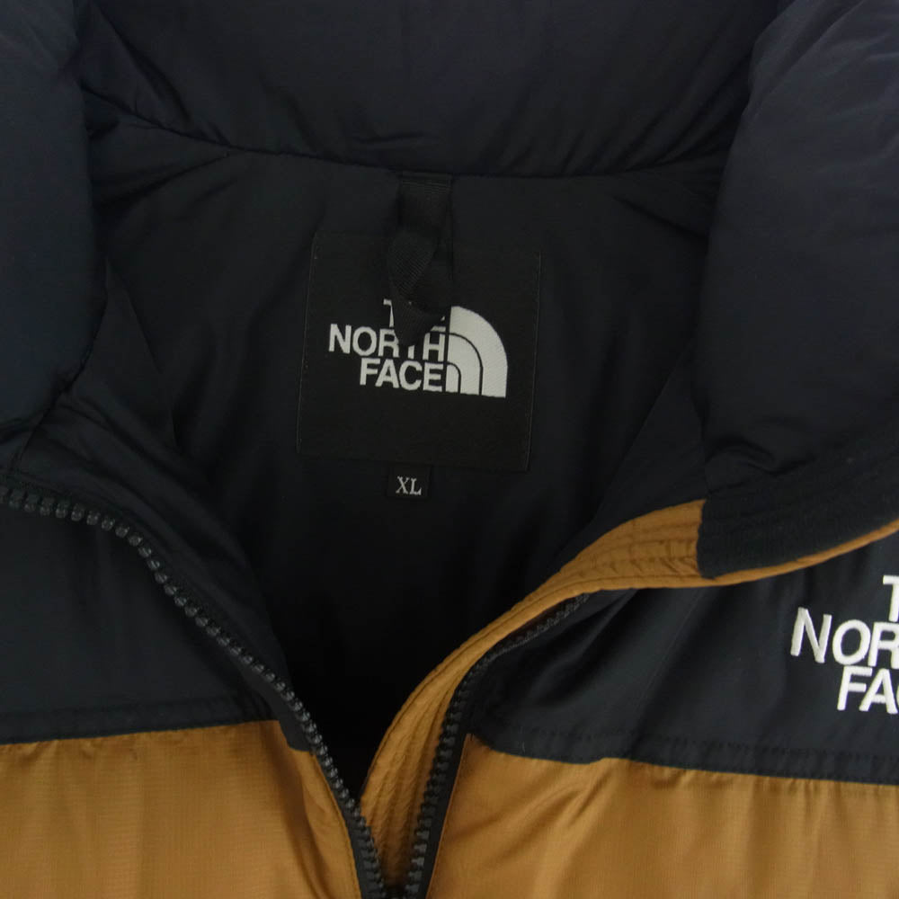 THE NORTH FACE ノースフェイス ND91841 NUPTSE JACKET ヌプシ ジャケット ロゴ刺繍 ブラウン系 XL【中古】