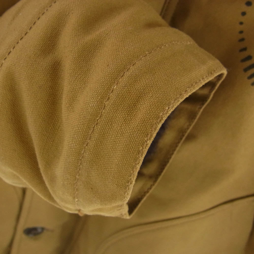 FREEWHEELERS フリーホイーラーズ civilian crew IRONSIDES MC デッキ ジャケット カーキ系 42【中古】