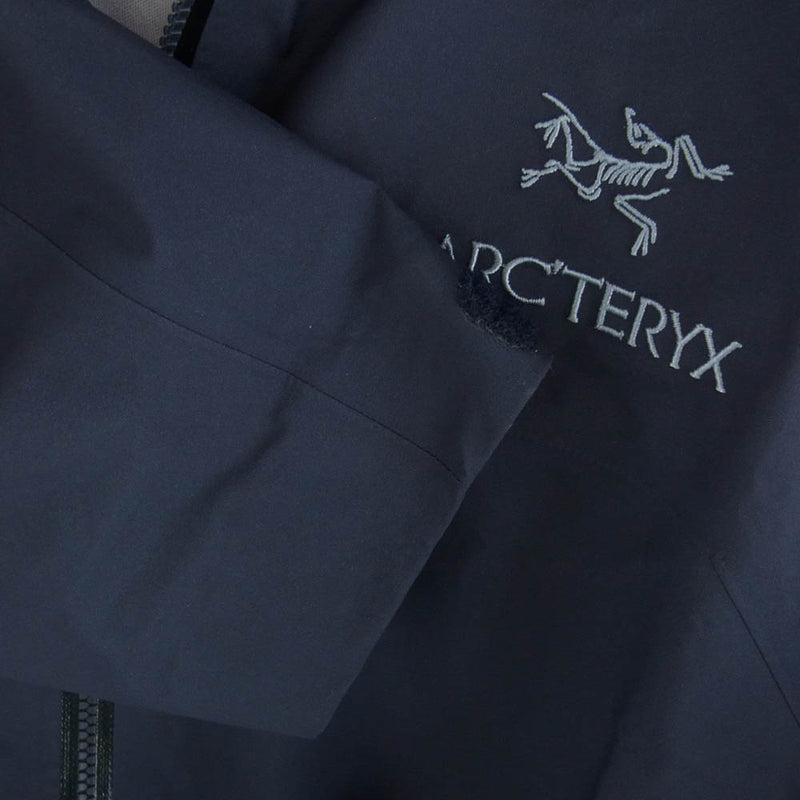 ARC'TERYX アークテリクス 140871 BETA JACKET ベータ ジャケット ロゴ刺繍 マウンテン パーカー ネイビー系 L【極上美品】【中古】