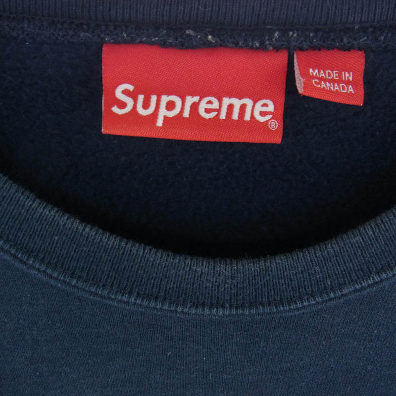 Supreme シュプリーム 19aw Breed Crewneck クルーネック スウェット ネイビー系 L【中古】