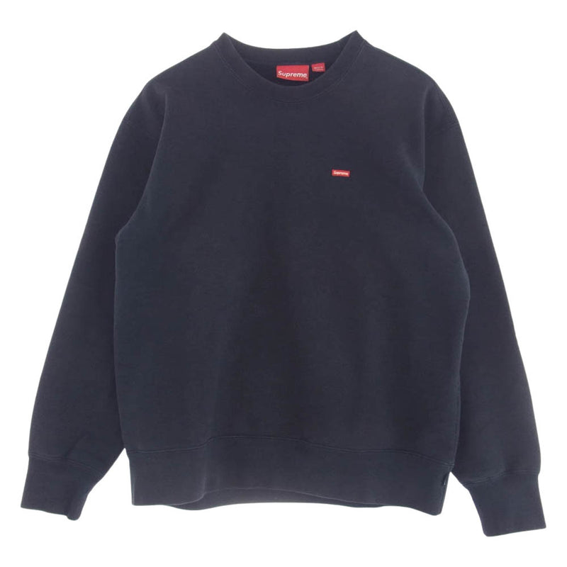 Supreme シュプリーム 23ss Small Box Crewneck  スモール ボックス ロゴ クルーネック スウェット ネイビー系 M【中古】