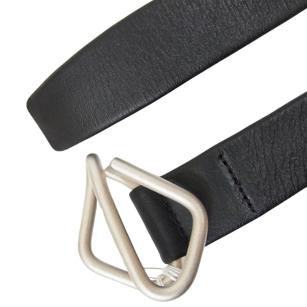 ISSEY MIYAKE イッセイミヤケ IM43AH102 CLING BELT レザー ベルト ブラック系【美品】【中古】