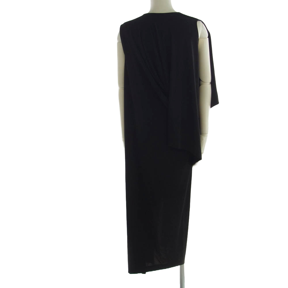 ISSEY MIYAKE イッセイミヤケ IM43JH223 DRAPE JERSEY-48 ドレープデザイン ワンピース ブラック系 2【美品】【中古】