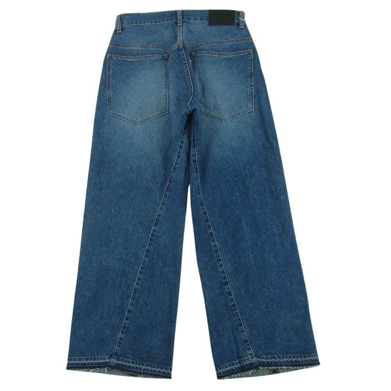 Jieda ジエダ 24SS Jie-24S-PT04 USED 3D BAGGY DENIM ユーズド 3D バギー デニム パンツ インディゴブルー系 1【新古品】【未使用】【中古】