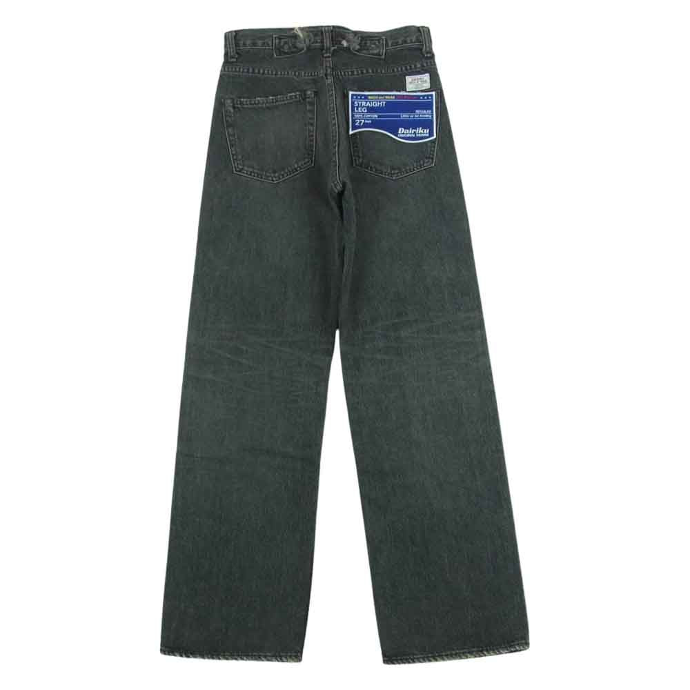 ダイリク 24SS D-13 Straight Denim Pants ウォッシュ ダメージ加工 ストレート デニム パンツ グレー系 27【新古品】【未使用】【中古】