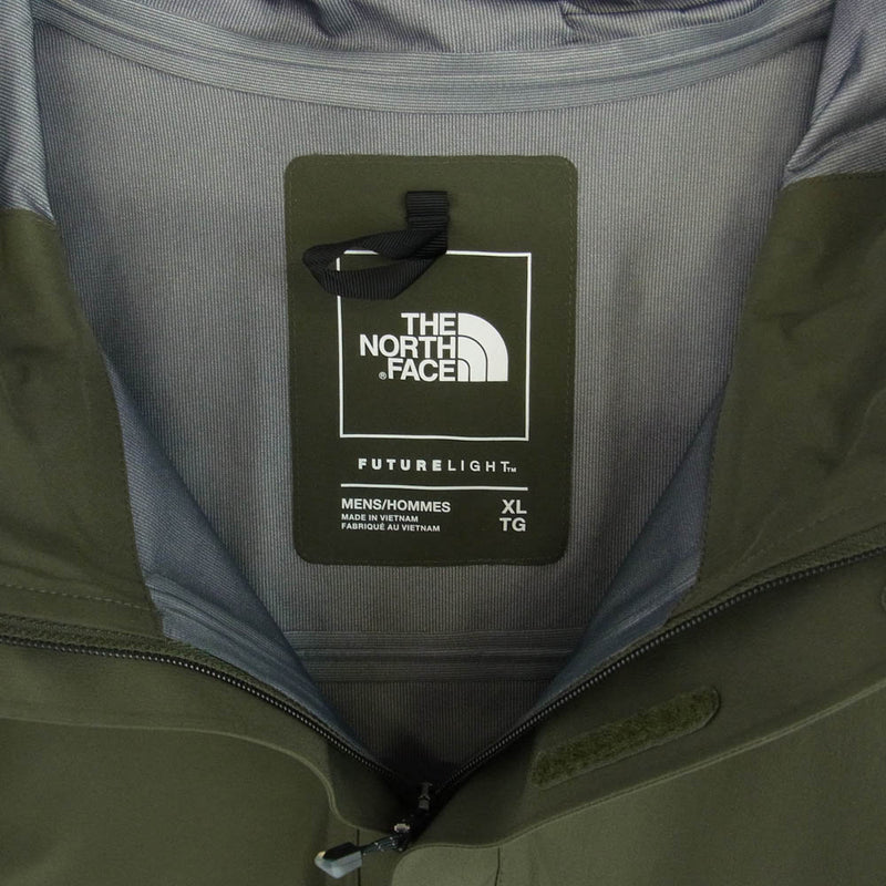 THE NORTH FACE ノースフェイス NP12314 FL DRIZZLE JACKET フューチャーライト ドリズル ジャケット カーキ系 XL【美品】【中古】