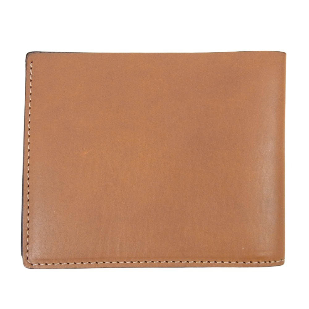 DENHAM デンハム 二つ折り バイカラー レザー ウォレット ブラウン系【中古】
