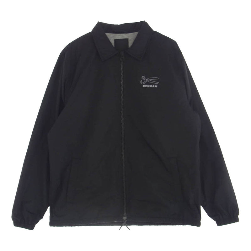 DENHAM デンハム 27180 COACH JACKET PCW ロゴ バックプリント ジップアップ コーチジャケット ブラック系 L【中古】