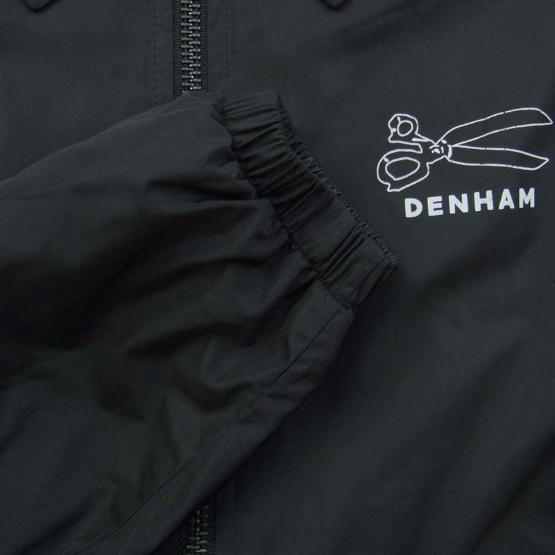 DENHAM デンハム 27180 COACH JACKET PCW ロゴ バックプリント ジップアップ コーチジャケット ブラック系 L【中古】