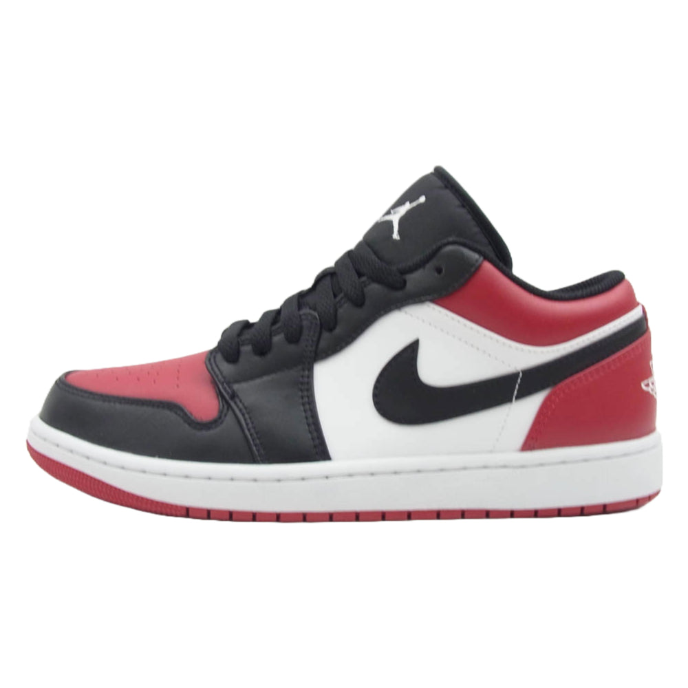 NIKE AIR JORDAN ナイキ ジョーダン 553558-612 Air Jordan 1 Low Bred Toe AJ1 エアジョーダン ロー ブレッドトゥ スニーカー レッド系 ホワイト系 ブラック系 27cm【新古品】【未使用】【中古】