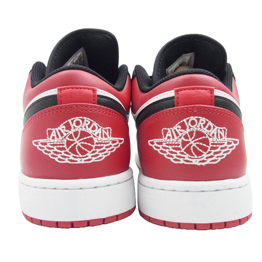 NIKE AIR JORDAN ナイキ ジョーダン 553558-612 Air Jordan 1 Low Bred Toe AJ1 エアジョーダン ロー ブレッドトゥ スニーカー レッド系 ホワイト系 ブラック系 27cm【新古品】【未使用】【中古】