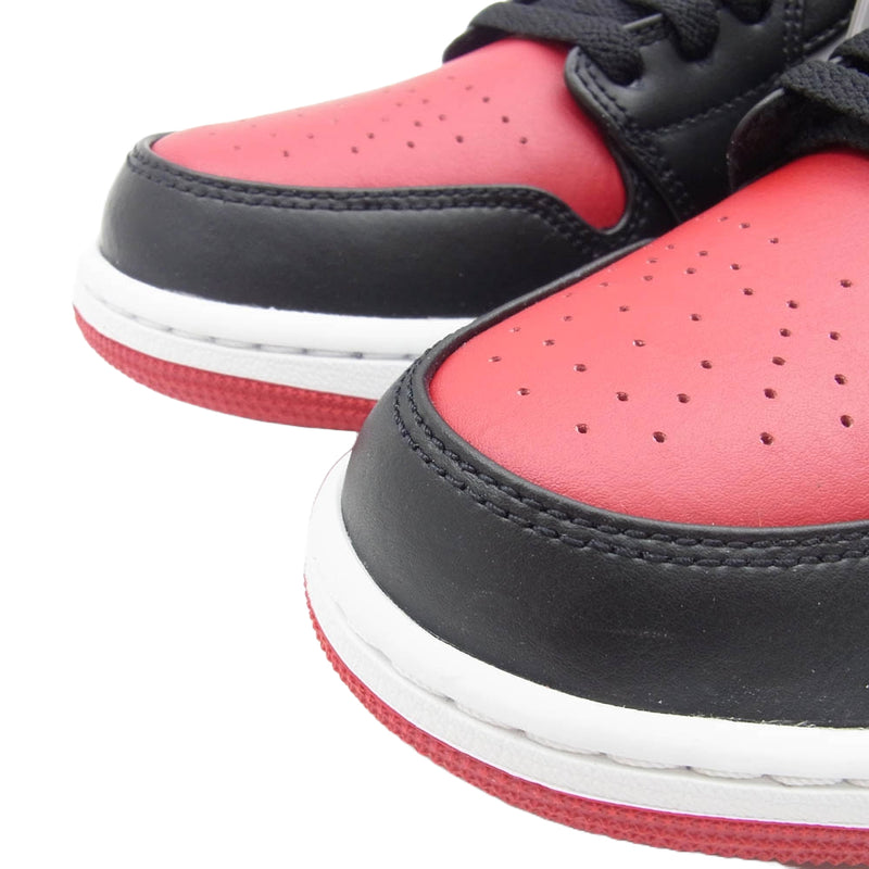 NIKE AIR JORDAN ナイキ ジョーダン 553558-612 Air Jordan 1 Low Bred Toe AJ1 エアジョーダン ロー ブレッドトゥ スニーカー レッド系 ホワイト系 ブラック系 27cm【新古品】【未使用】【中古】