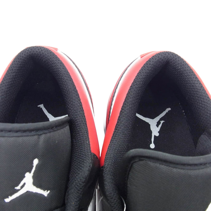 NIKE AIR JORDAN ナイキ ジョーダン 553558-612 Air Jordan 1 Low Bred Toe AJ1 エアジョーダン ロー ブレッドトゥ スニーカー レッド系 ホワイト系 ブラック系 27cm【新古品】【未使用】【中古】