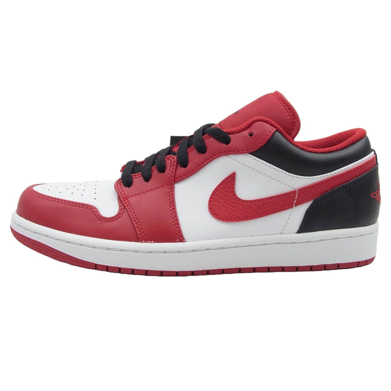 NIKE AIR JORDAN ナイキ ジョーダン 553558-163 Air Jordan 1 Low White Gym Red Black AJ1 ロー ホワイト ジムレッド ブラック スニーカー レッド系 ホワイト系 27cm【新古品】【未使用】【中古】